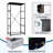 4 Drawer Dresser for Bedroom, Narrow Chest of Drawers, Wooden Top and Study Iron Frame 18"x37.5"-(WxH)