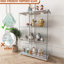 Vitrine moderne en verre antique avec assemblage rapide, DEL réglable de 12 couleurs, convenant à un décor de chambre à coucher, armoire de 14,32 po de largeur, 2 décor de salon