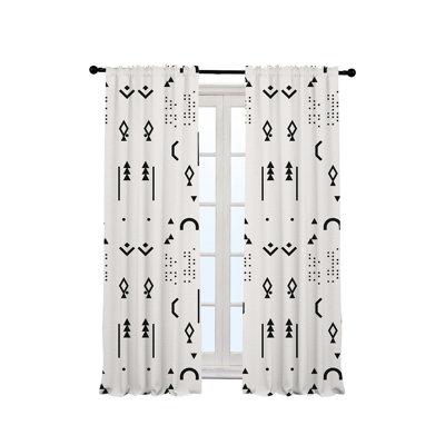 Arawn Semi Sheer Curtain Single Panel