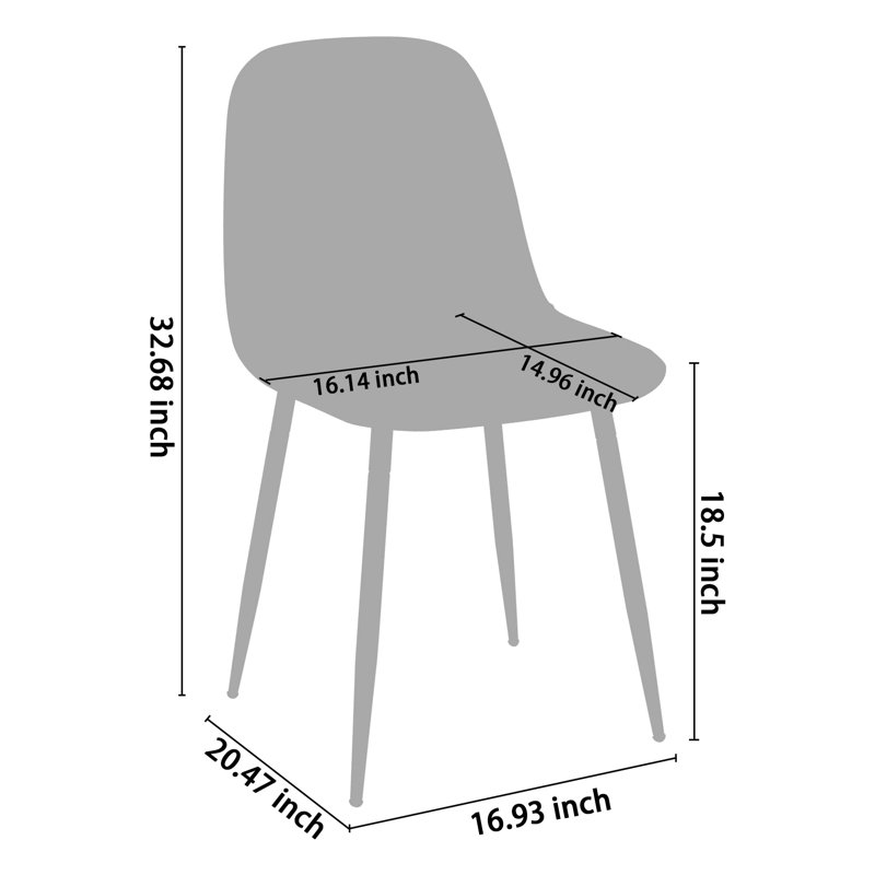 Chaise d'appoint Odelyn, Brun foncé, Noir