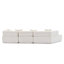 4 L 140 po avec méridienne, sans assemblage, tissu haut, canapé moderne, 4 sièges blancs, - Home-1643623069