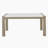 Tabitha 6Pc 66"W Rectangular White Faux Marble Top Dining Set in Light Oak Finish with Bench