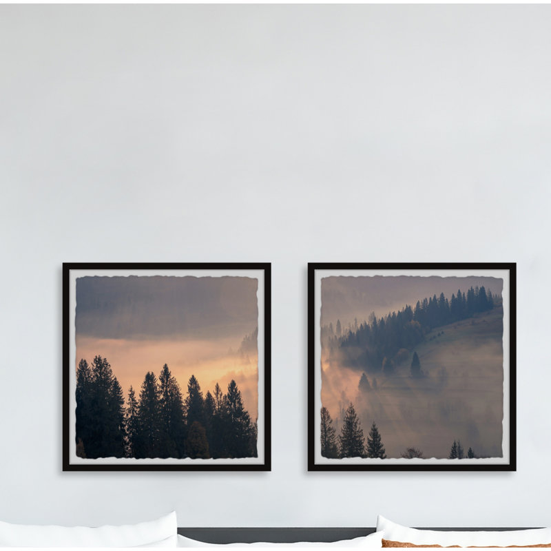 Zaragoza Zaragoza Light Rays - 2 Piece Single Picture Frame Print, 81cm H x 163cm W x 3.81cm D