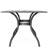 68" Rectangle Cast Aluminium Patio Table With Copper Grace In Shiny Hue