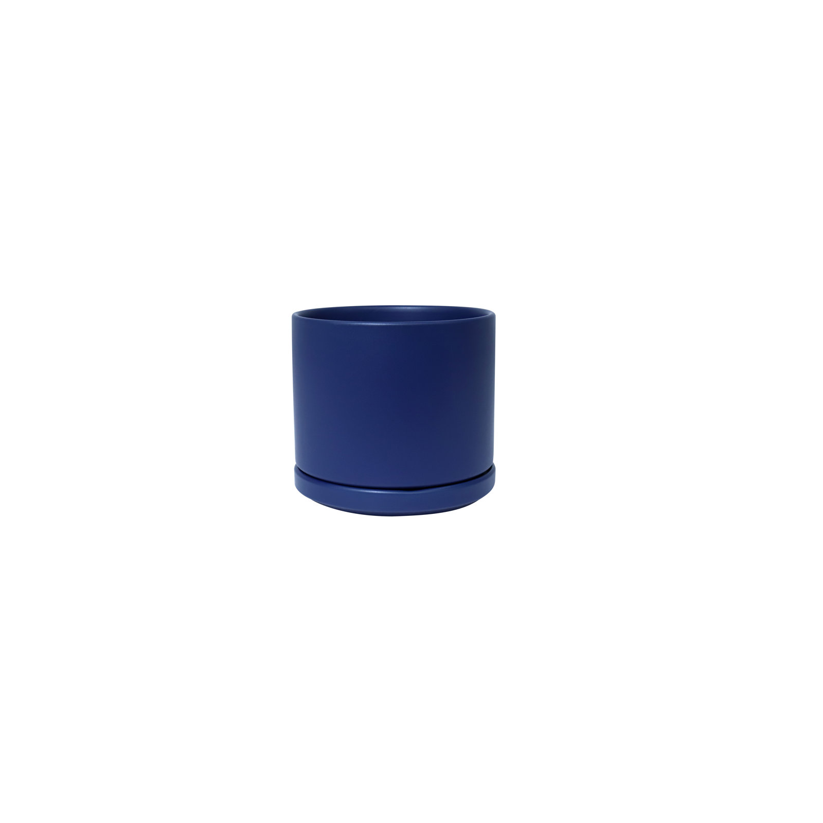 Cheryl 16" Ceramic Pot Planter, 7.5" H x 8" W x 8" D, Blue