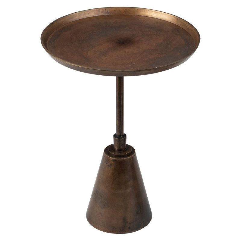 Table de bout à piédestal Leah Ferri, H 22 po x l 16 po x P 16 po