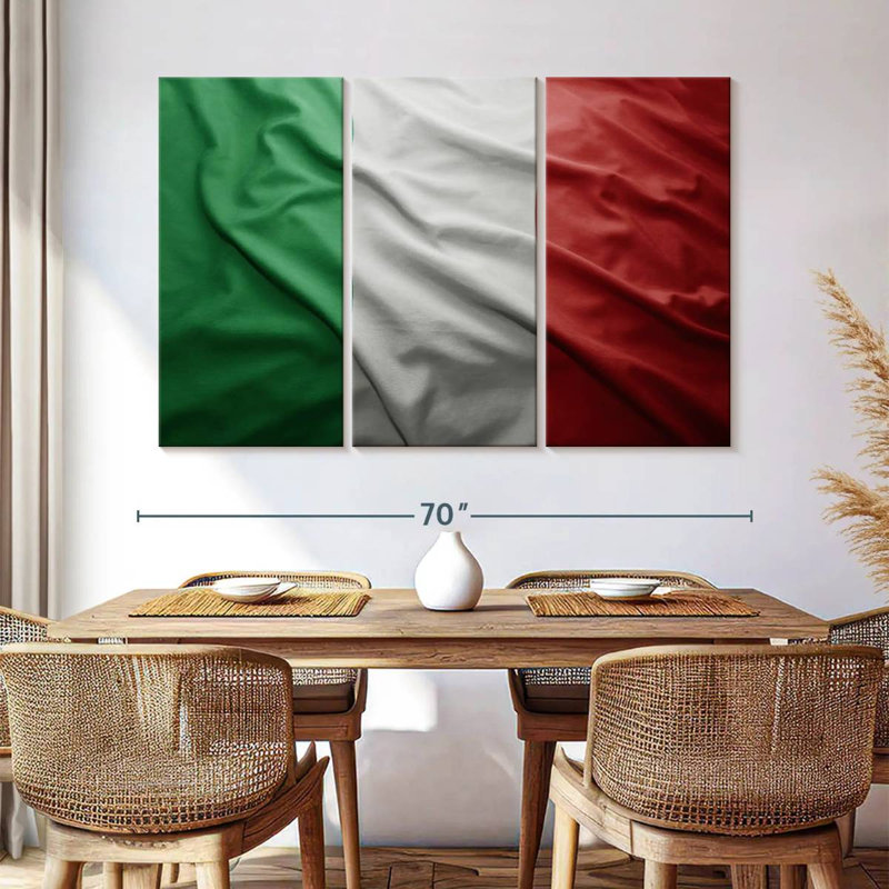 Borges Italian Flag, 42" H x 65" W