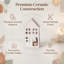 Ceramic Townhouse Tealight Candle Holder - Hand-Finished Decorative Lantern with Cut-Out Windows Starry Roof