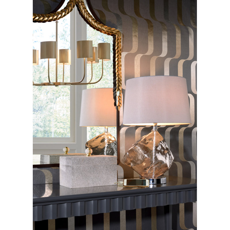 Frederick Cooper 8 - Light Shaded Wagon Wheel Chandelier