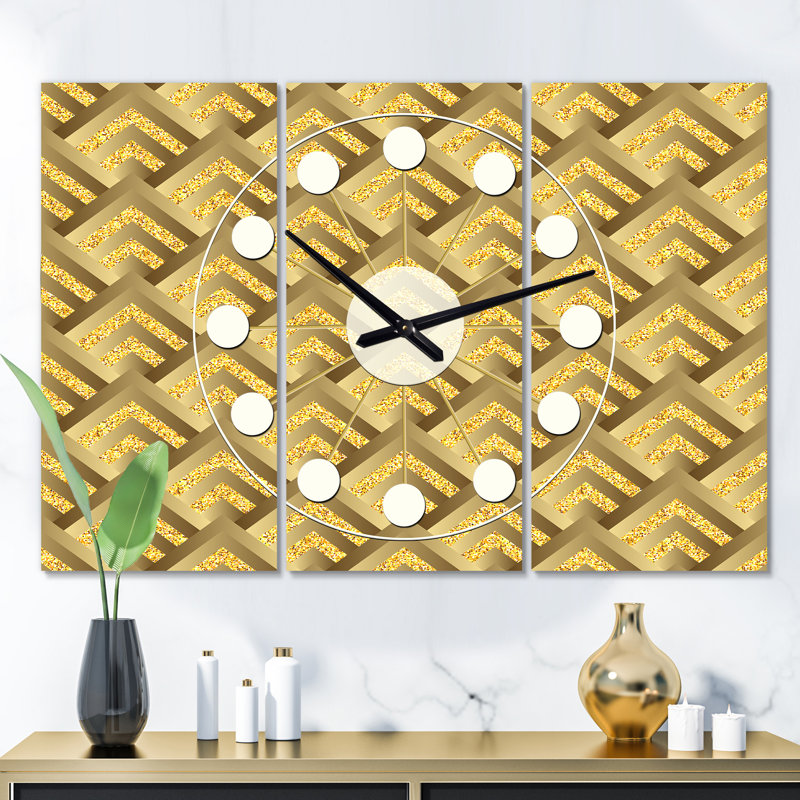 Horloge murale surdimensionnée écossaise Mid-Century