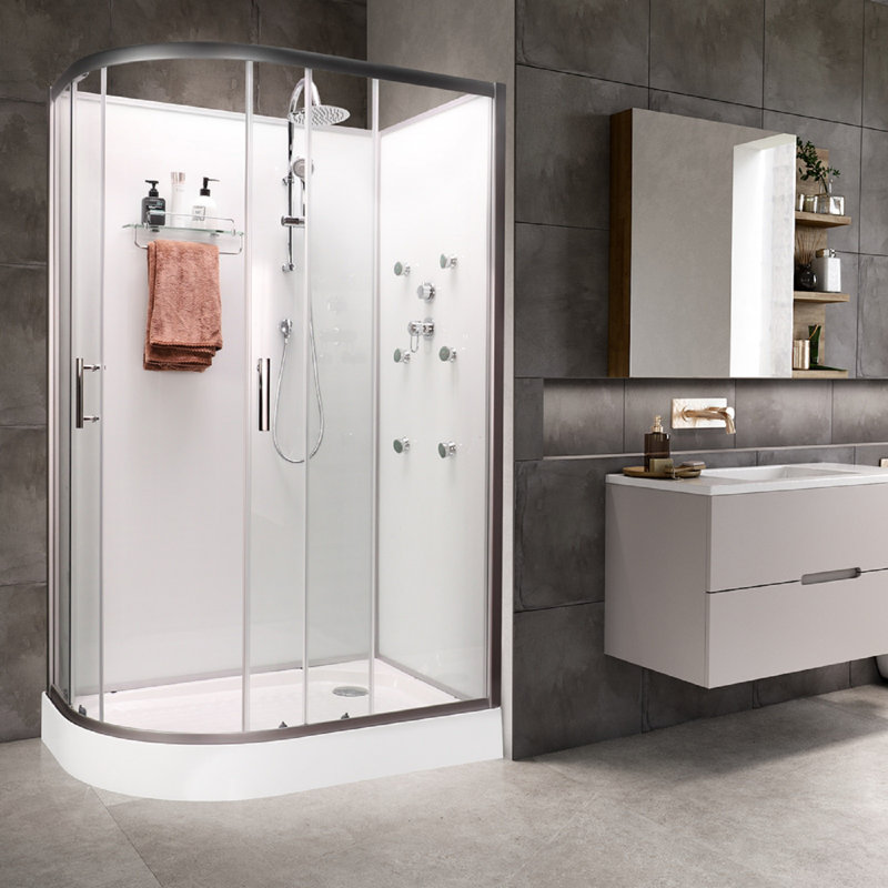 Vidalux Hydro SS712 Right Shower Cabin 1200 x 800, White