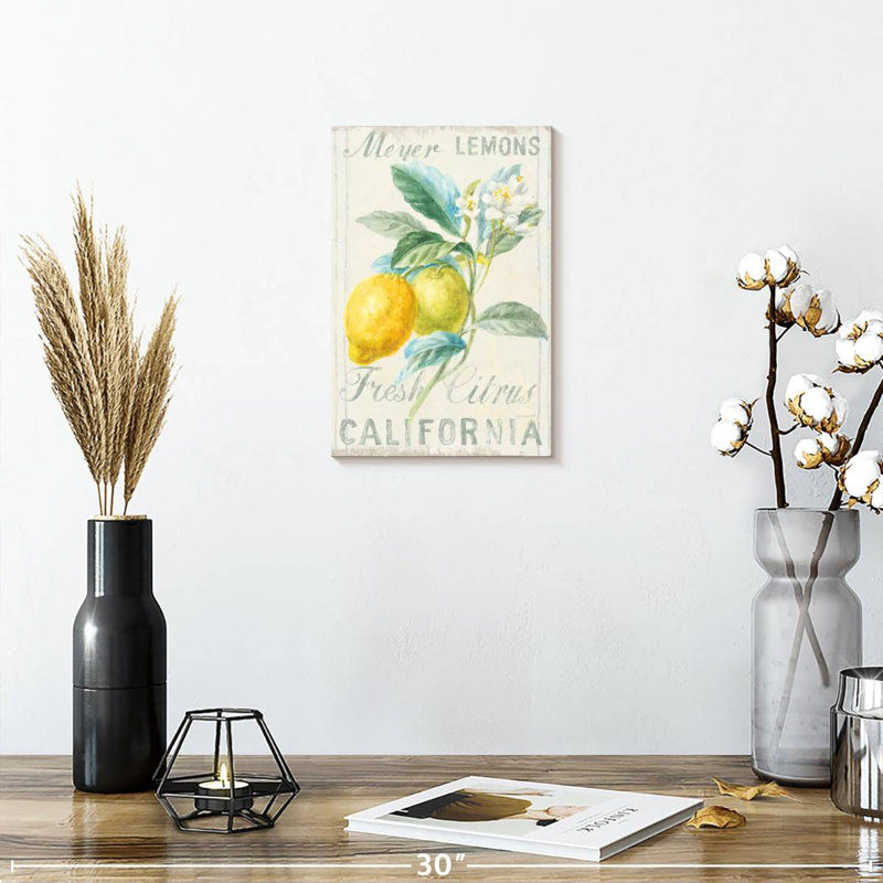 Kema Floursack Lemon II Wall Sign, 12" H x 8" W