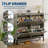 4-Door Flip Shoe Cabinet with Adjustable Shelves, Hidden Entryway Storage Organizer, Wooden Shoe Rack-186824104