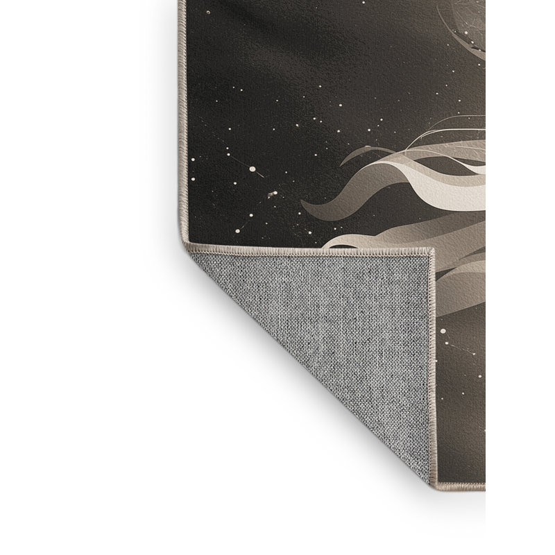 Tapis dégradé beige lavable à la machine Pavel, 5 x 8