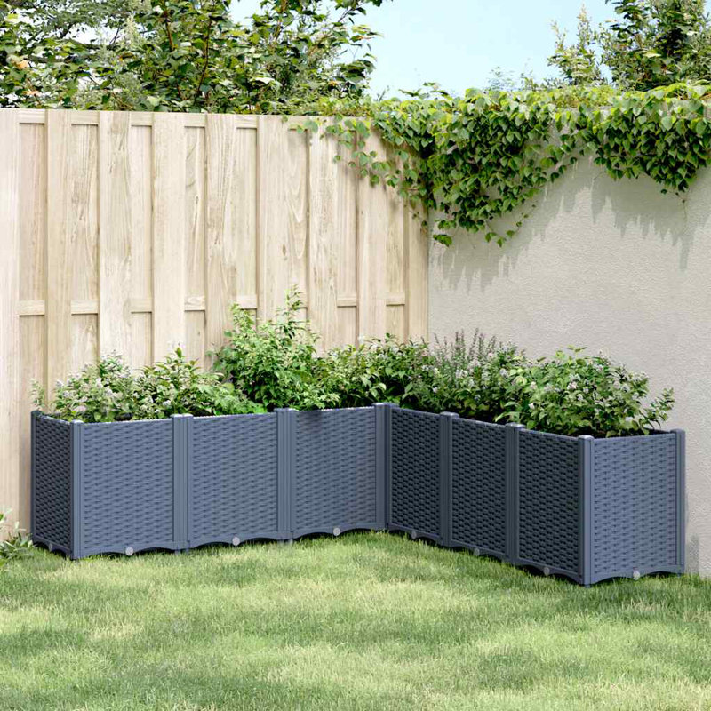 Munir Planter Box, Blue Grey