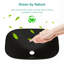Lavabo de salle de bain en verre trempé avec robinet et bonde escamotable, noir mat