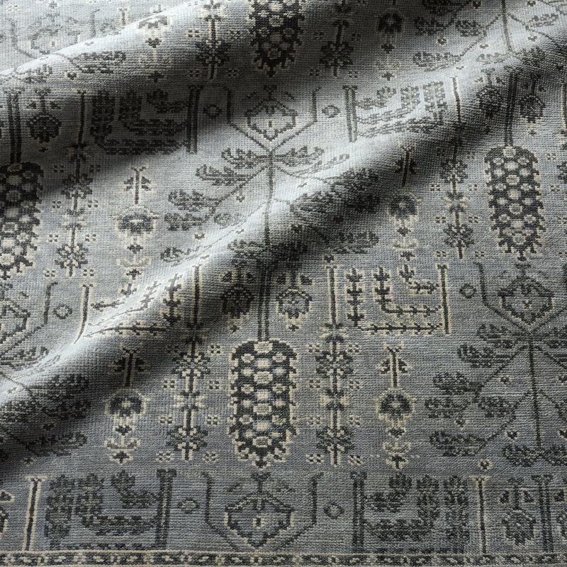 Jaipur Living Ginerva SLN15 Handknotted Vintage Look Gray and Cream Area Rug (12'x15'), Rectangle 10' x 14'