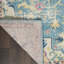 Tapis floral tissé à la machine 9 pi x 12 pi ivoire