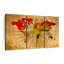 «World Map Old Compass World Map», reproduction sur toile 3 pièces par Tess P-93058342