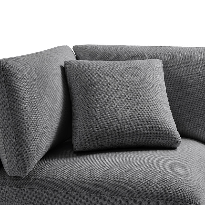 Canapé modulaire 2 pièces Cassandra, Gris anthracite