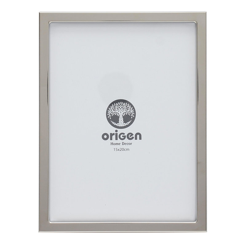 617-Marc-all Silver Metal Picture Frame, 21cm H x 2cm W x 16cm D