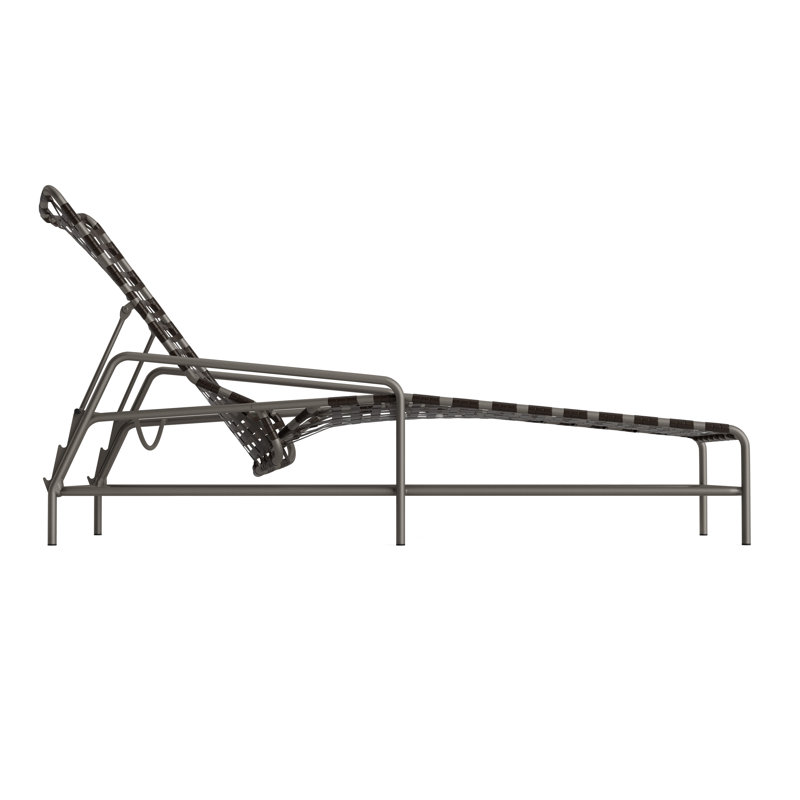 Kantan Outdoor Chaise Lounge, Coffee/Mica