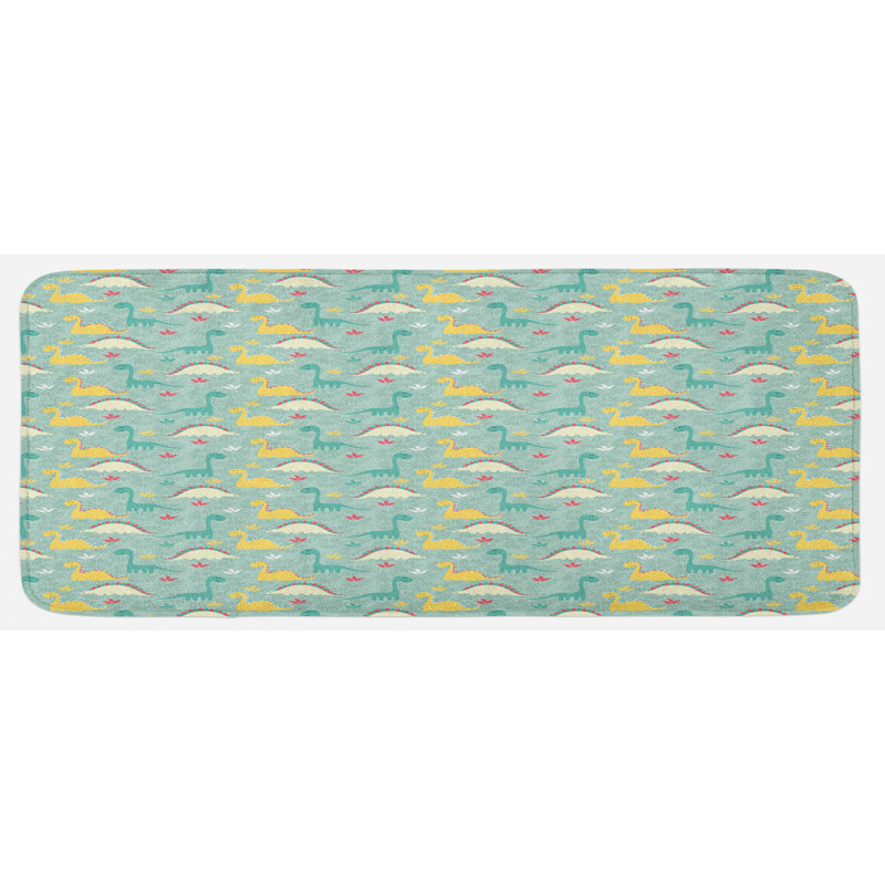 Tapis de cuisine dinosaure