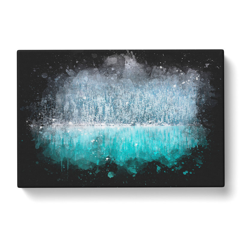 Sketch Of Lake Louise - Wrapped Canvas Painting, 40cm H x 60cm W x 3cm D