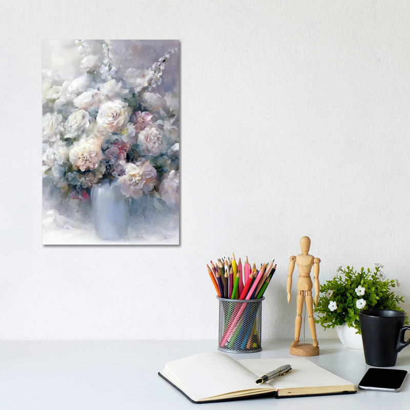 White Bouquet by Willem Haenraets - Wrapped Canvas Print, 20.32 cm H x 30.48 cm W