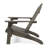 Acacia Wood Folding Adirondack Chair, Weather-Resistant Slatted Outdoor Patio Lounge Chair for Poolside & Deck
