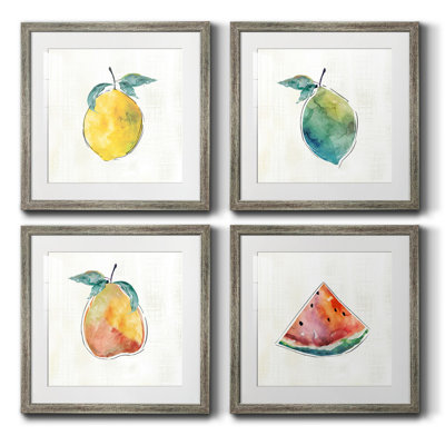 Cadre photo, ensemble de peintures sur papier