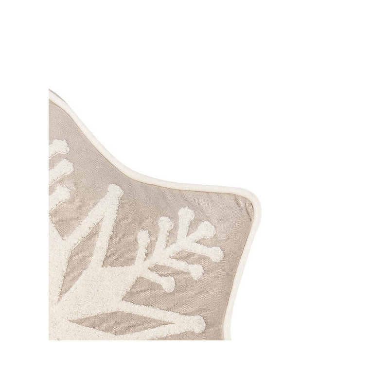  Snowflake Shaped Tufted Throw Pillow