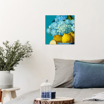 Lare " Hydrangeas And Lemons "