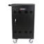 Chariot de chargement noir pour 30 personnes, tablettes et ordinateurs portables - avec portes verrouillables, roulettes, finition de revêtement de puissance, tablette pour ordinateur portable 30 + 2 baies, noir, chargement rapide, rangement sécurisé, conception facile à assembler