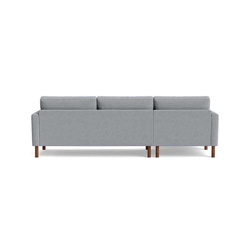 Laguna Chaise Sectional, Left Hand Facing, Performance Weave - Zinc