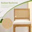 Tabouret de comptoir rembourré en rotin avec structure en bois massif (ensemble de 4)-958693423-958693420