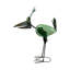 Statue de jardin d'extérieur en métal bleu et vert Toucan