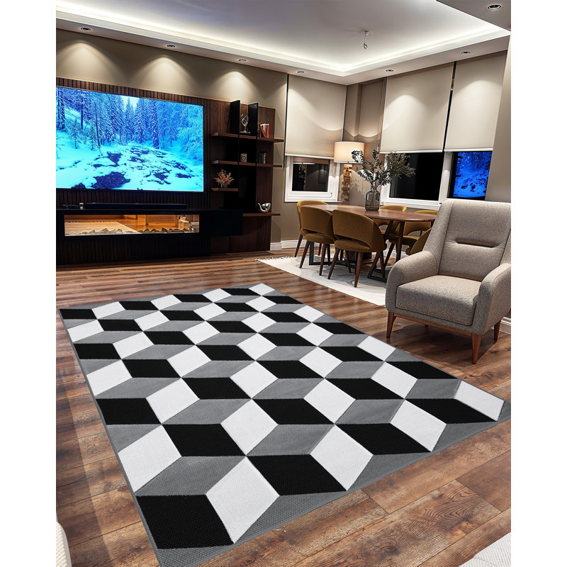 Mccampbell Performance Indoor Rug, Rectangle 2'7" x 4'