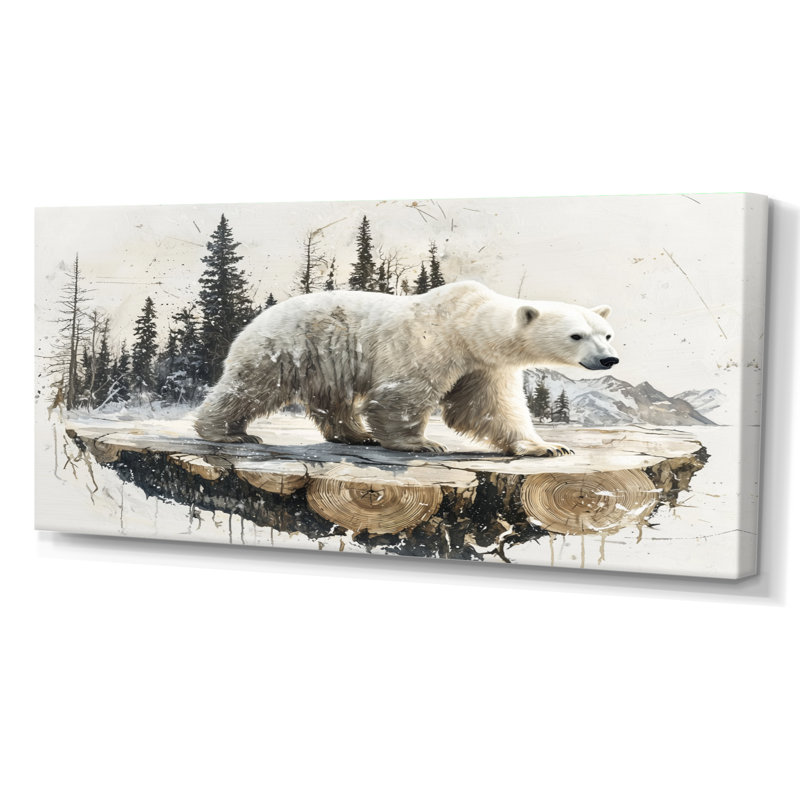 Glennda - animaux, art mural, H 28 po x l 60 po, Toile tendue
