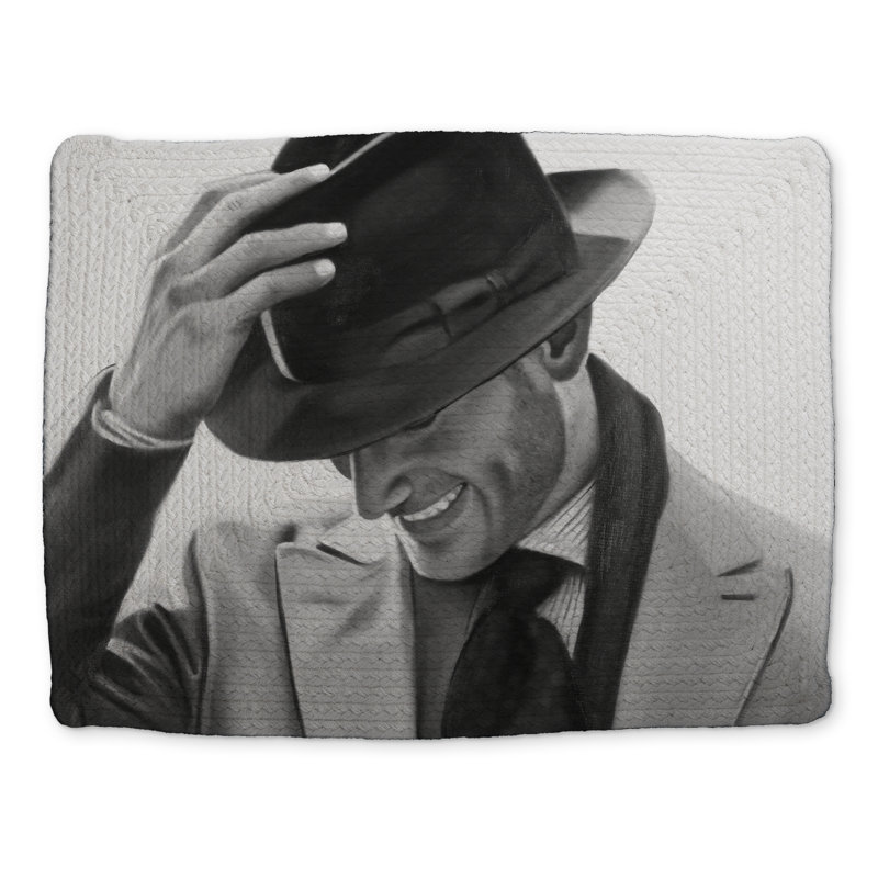 White Braided Polyester Placemat | Well-dressed Man Decor