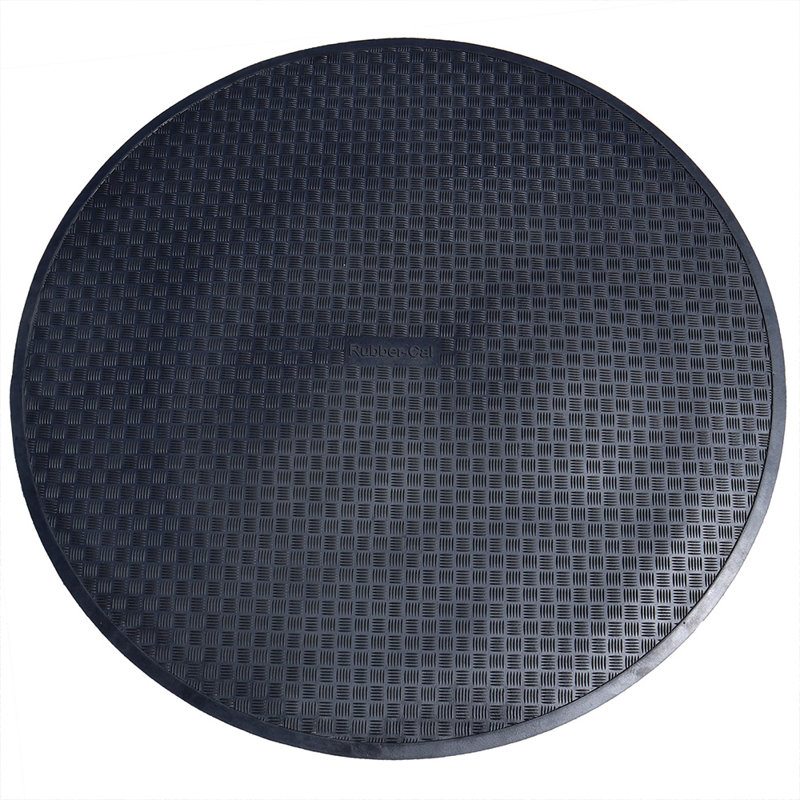 Tapis de jeu en caoutchouc caoutchouté circulaire de 54 po de diamètre