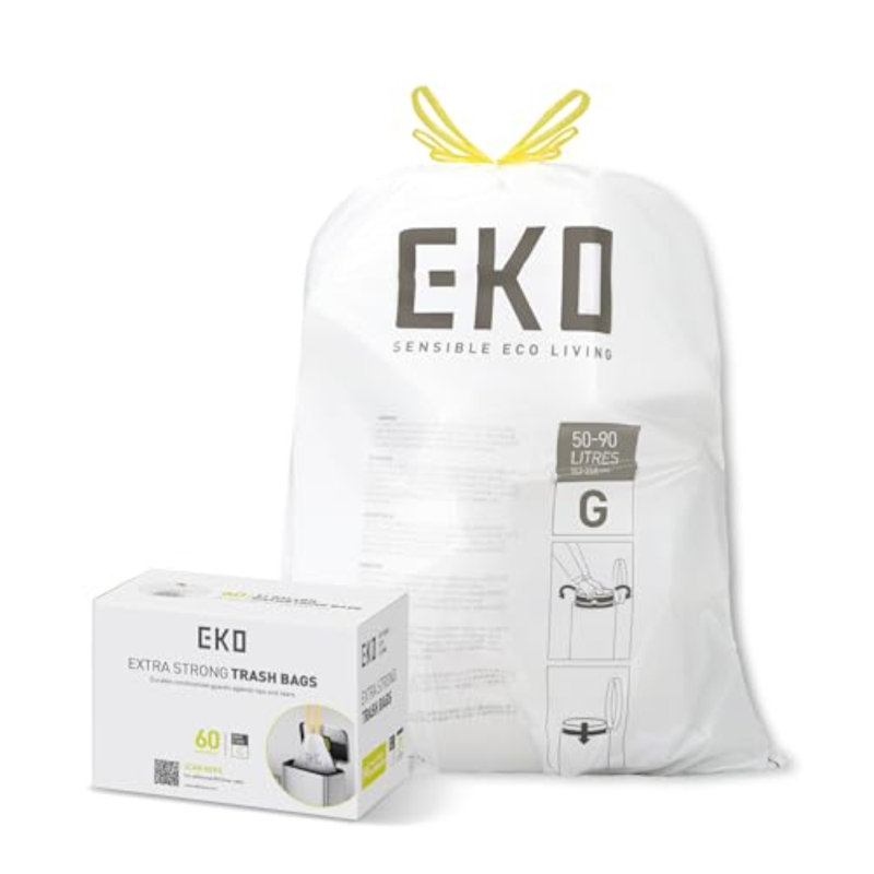 90L Trash Bags - 60 Count
