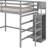 Full Size Loft Bed With Storage Wardrobe-744675644