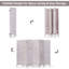 Cloison 6 panneaux en bois massif l 96 po x H 67 po Roxana