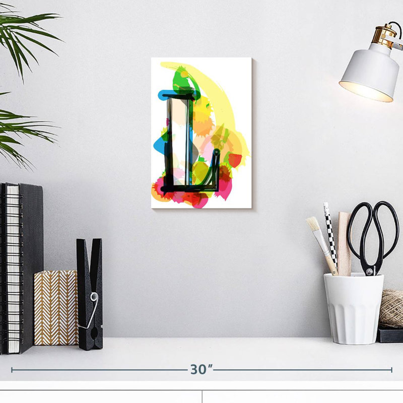 Keiri Abstract Letter L, 12" H x 8" W