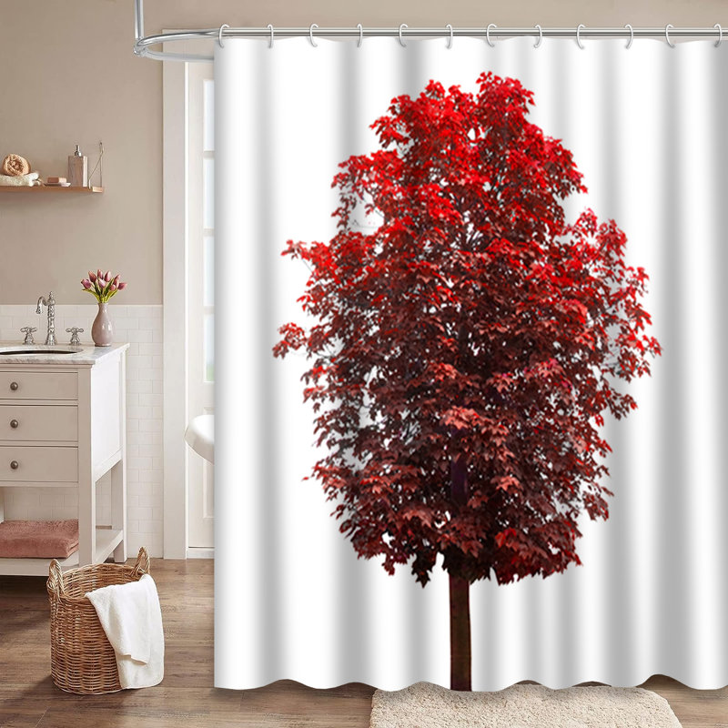 Rideau de douche avec 12 crochets Autumn, 72" L x 84" W