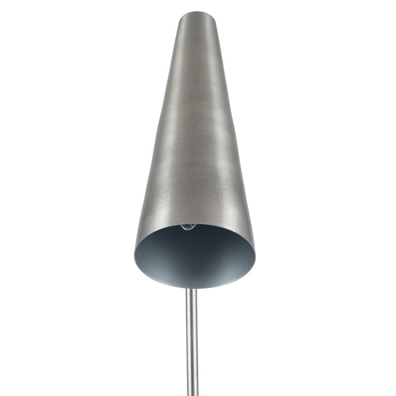 Gladys Metal Arched Lamp, Silver