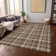 Washable Plaid Indoor / Outdoor Rug