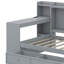 Lit de jour simple en bois avec 3 tiroirs, bureau et ports USB-1192732465-1182335539