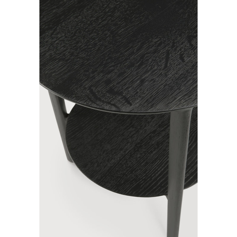 Bok Solid Wood End Table, Black